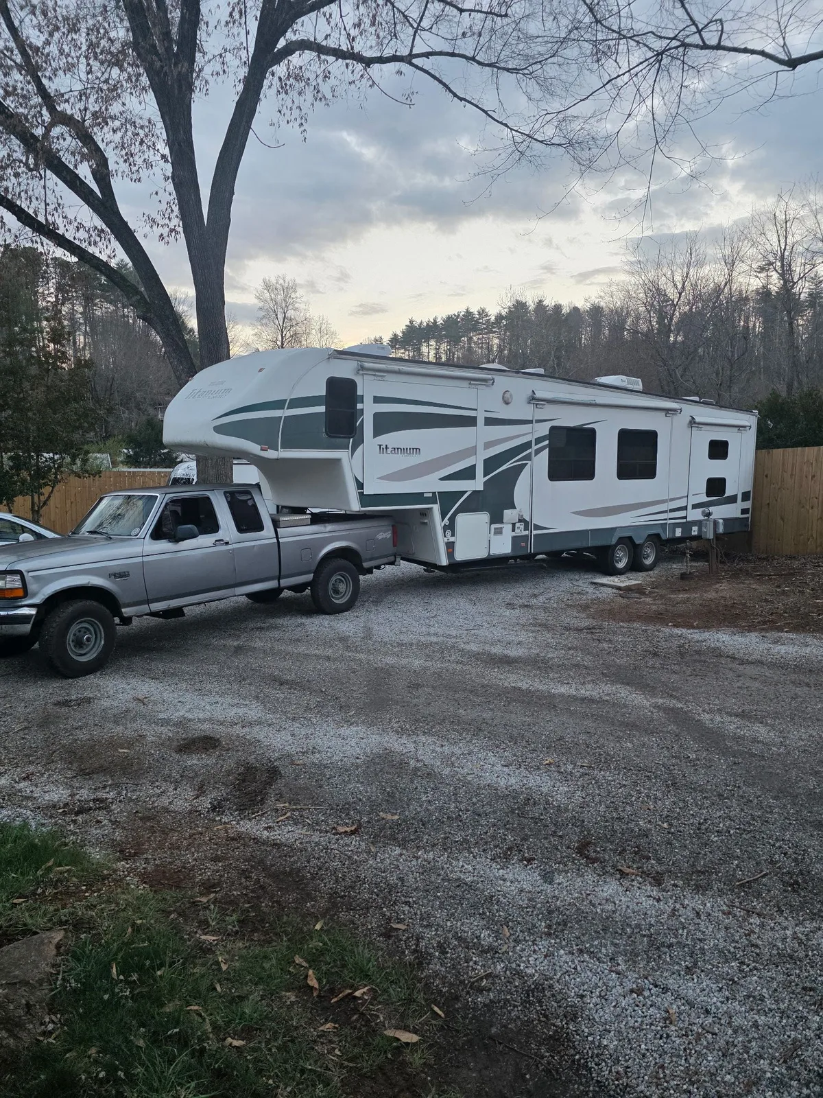 Triton RV technician setting up to service an RV leveling system
